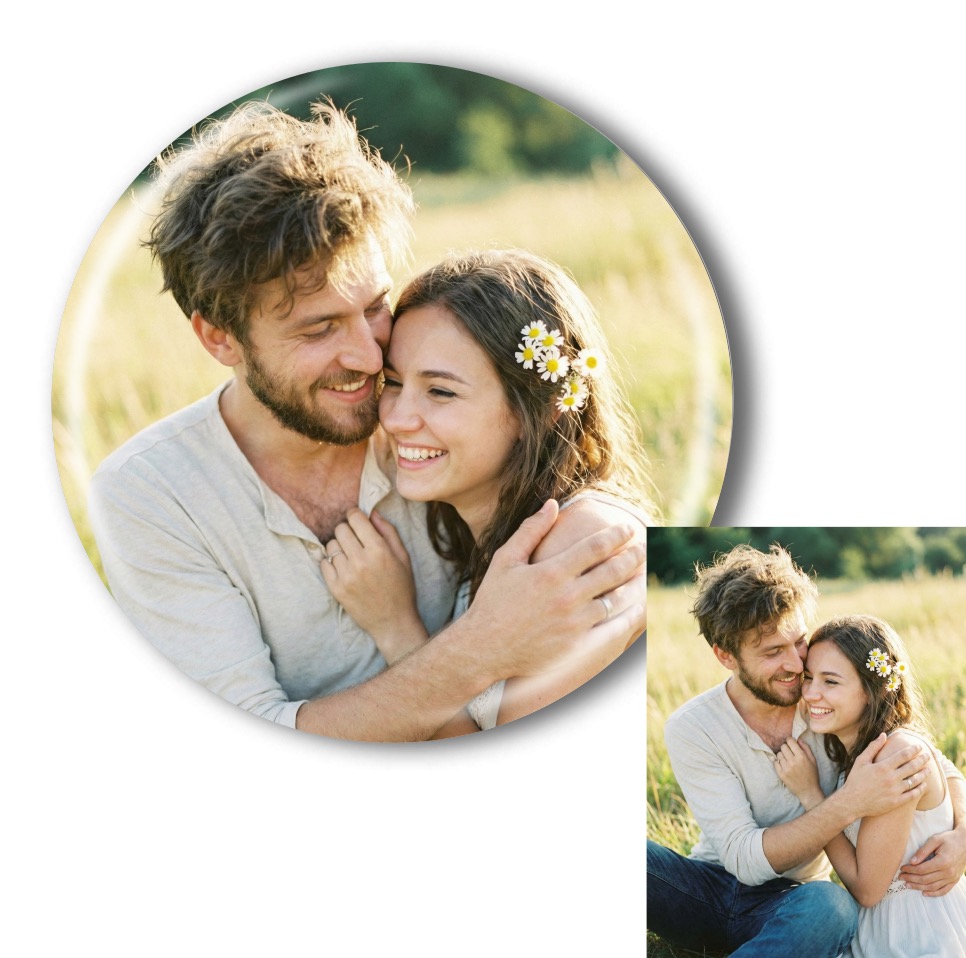 Placka s vlastní fotkou