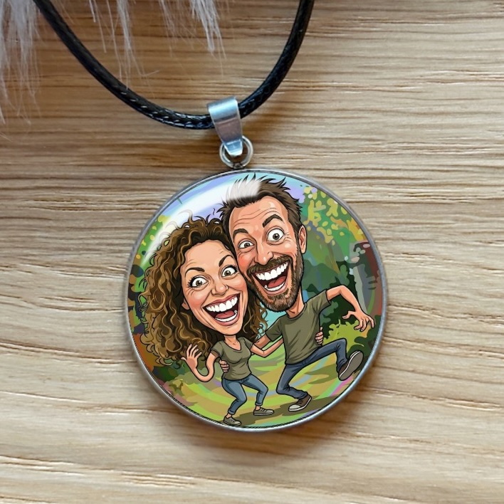 Náhrdelník s karikaturou podle vaší fotky