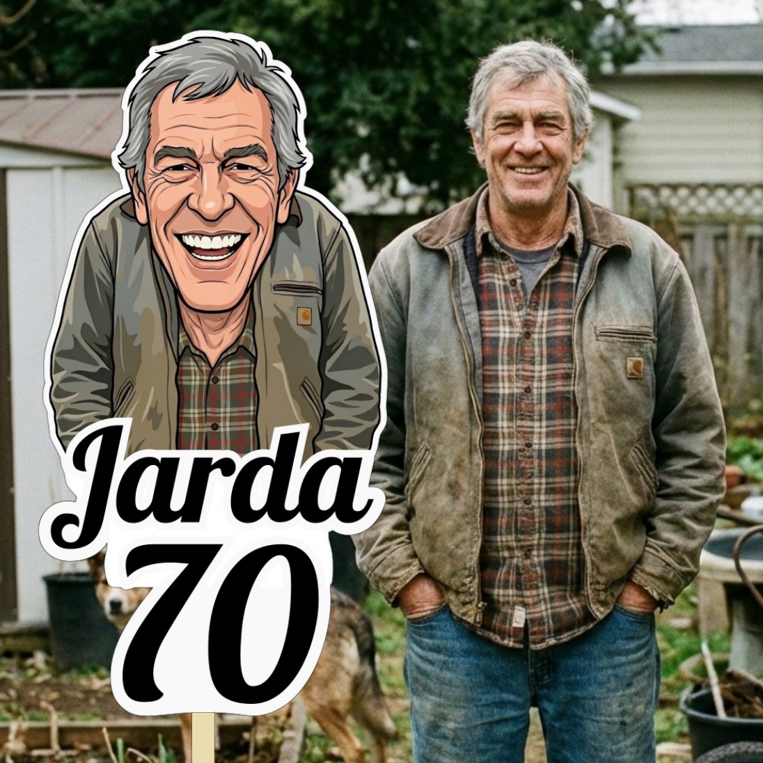 Zápich do dortu s karikaturou podle vaší fotky