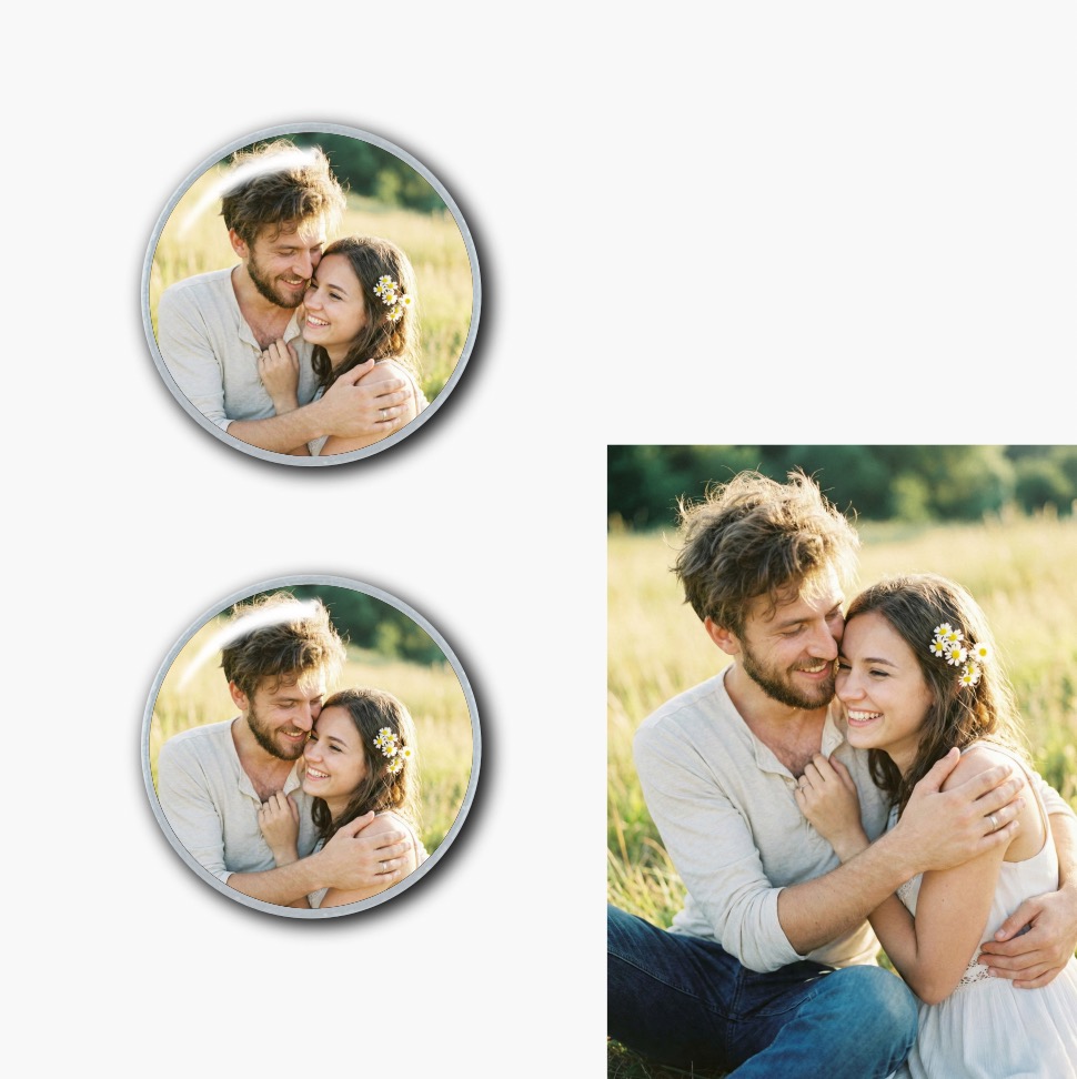 Náušnice s vlastní fotkou