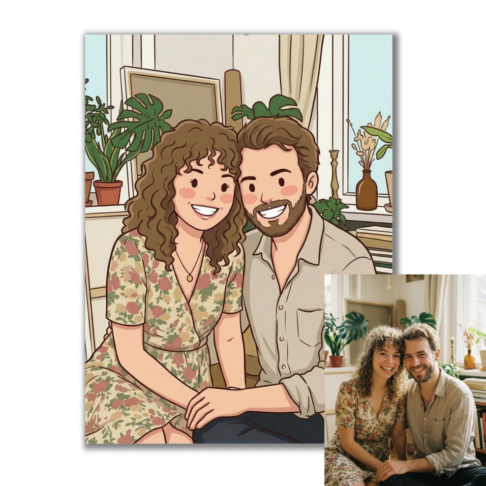 Ilustrace podle vaší fotky pro vlastní tisk