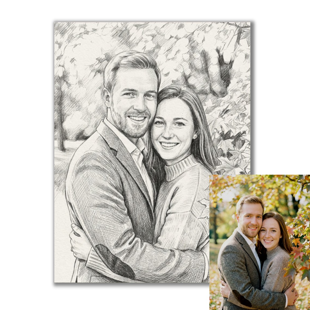 Kresba podle vaší fotky pro vlastní tisk