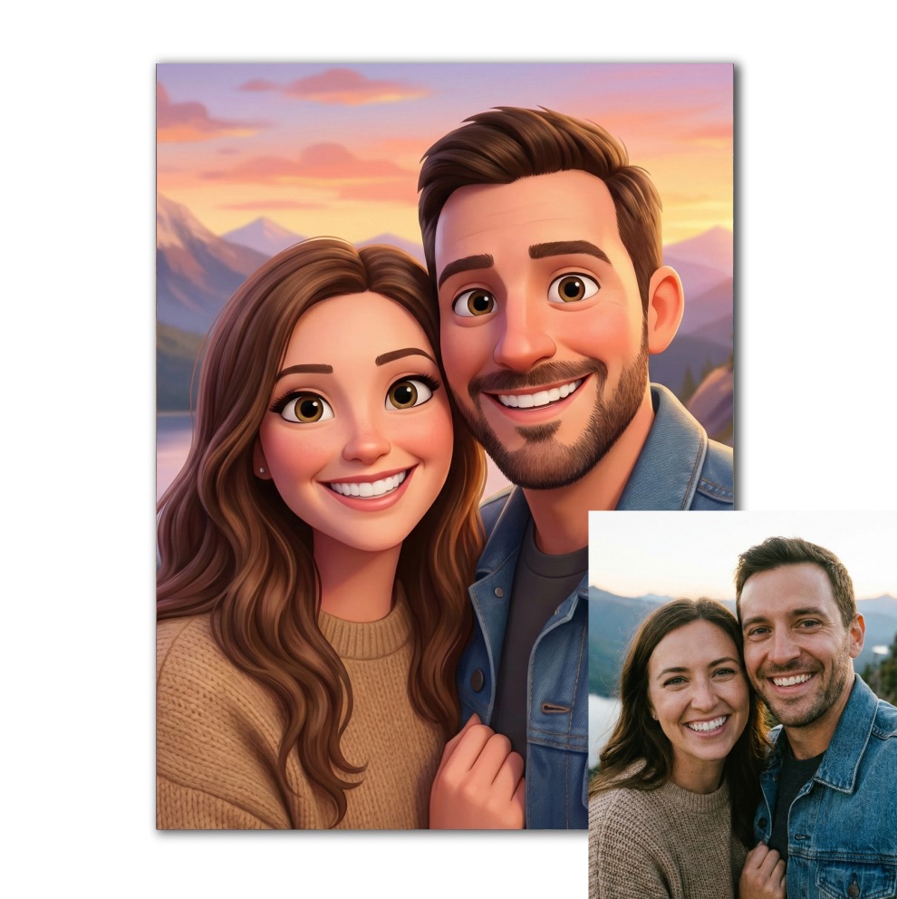 Ilustrace podle vaší fotky pro vlastní tisk