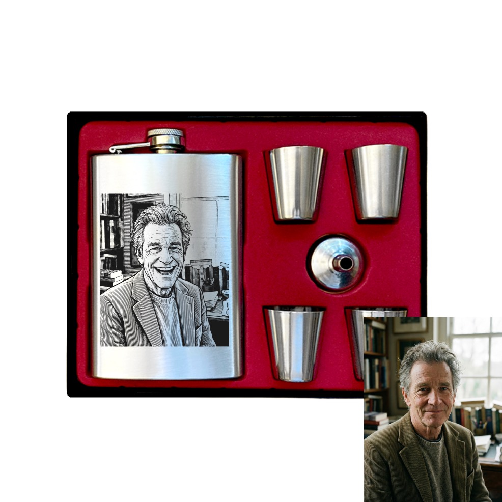 Placatka v dárkové sadě s karikaturou podle vaší fotky