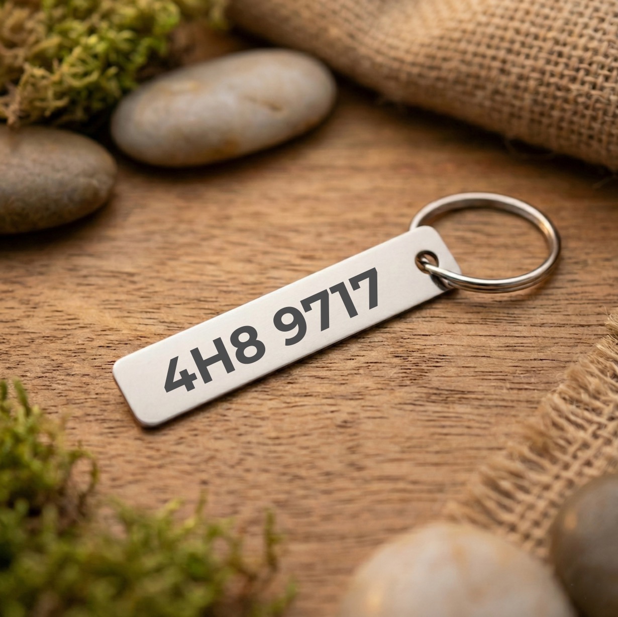 Nerezový přívěsek s vlastní SPZ