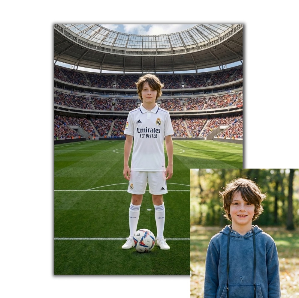 Fotomontáž podle vaší fotky pro vlastní tisk