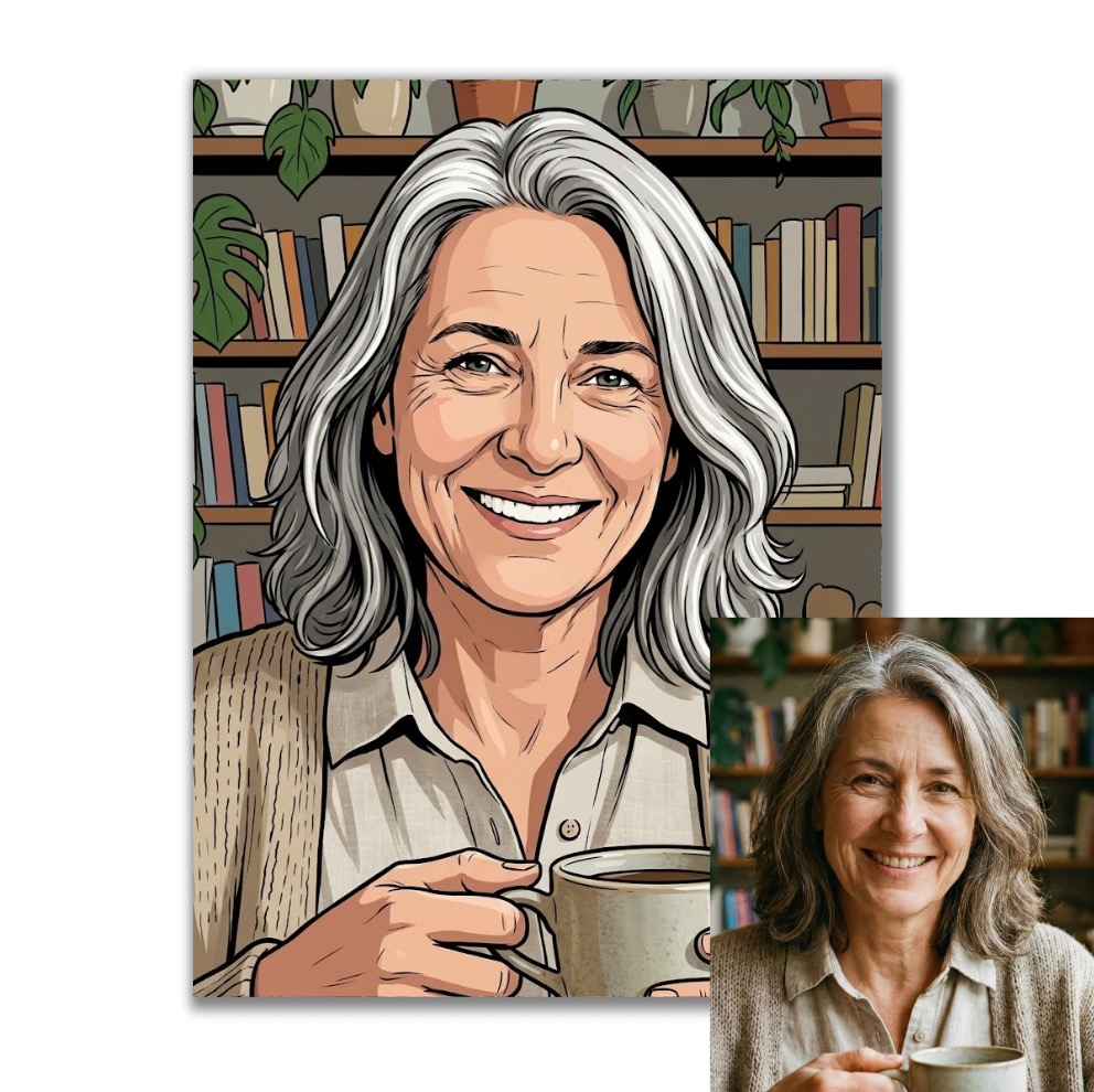 Ilustrace podle vaší fotky pro vlastní tisk