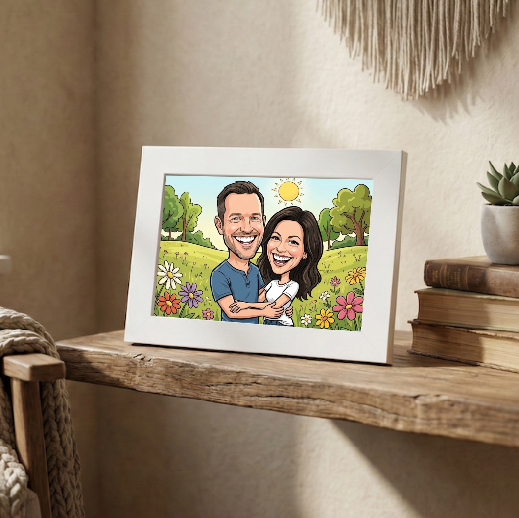 Fotorámeček s karikaturou podle vaší fotky