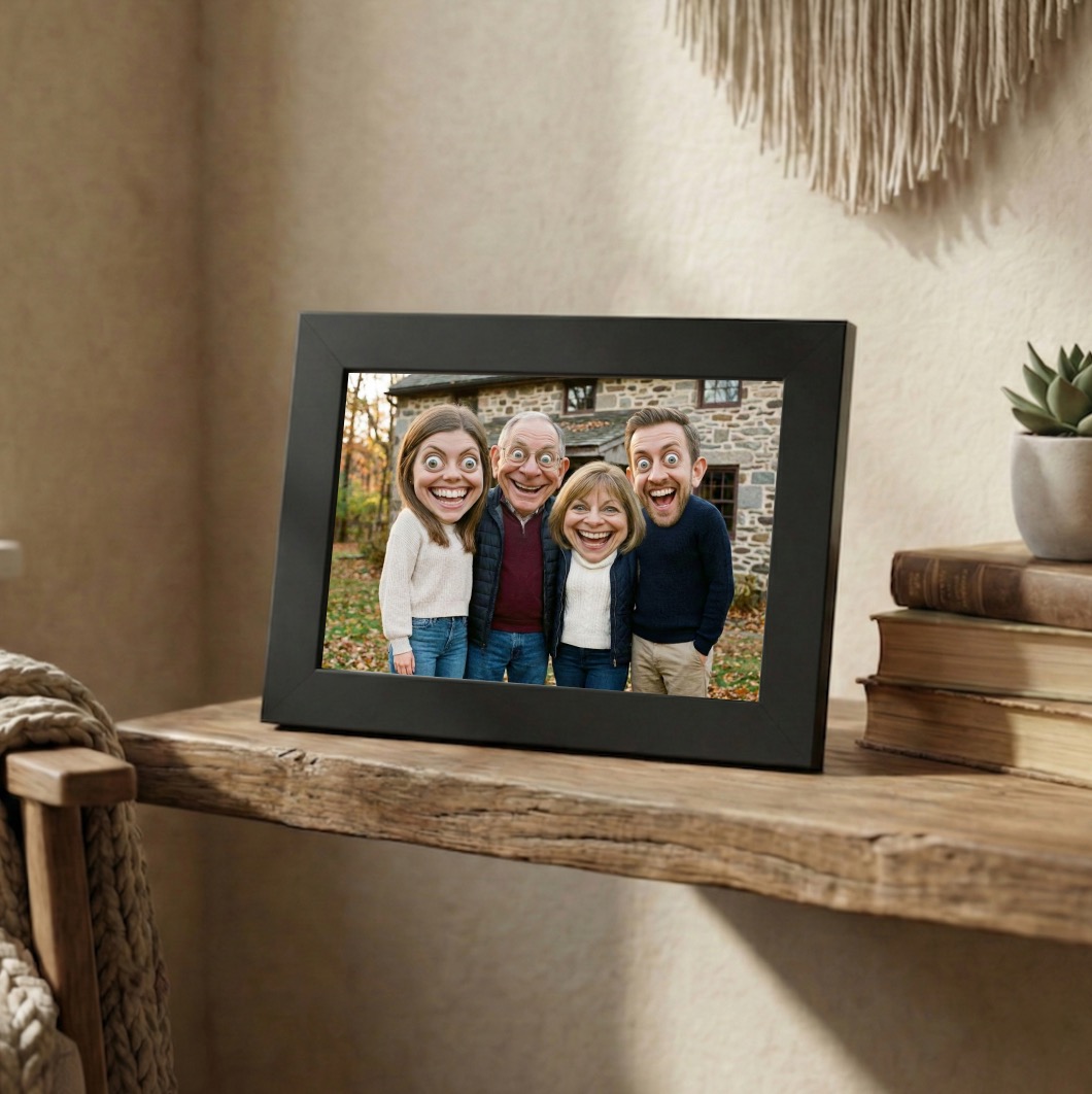 Fotorámeček s karikaturou podle vaší fotky