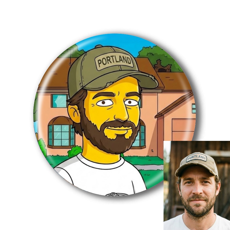 Placka s ilustrací podle vaší fotky