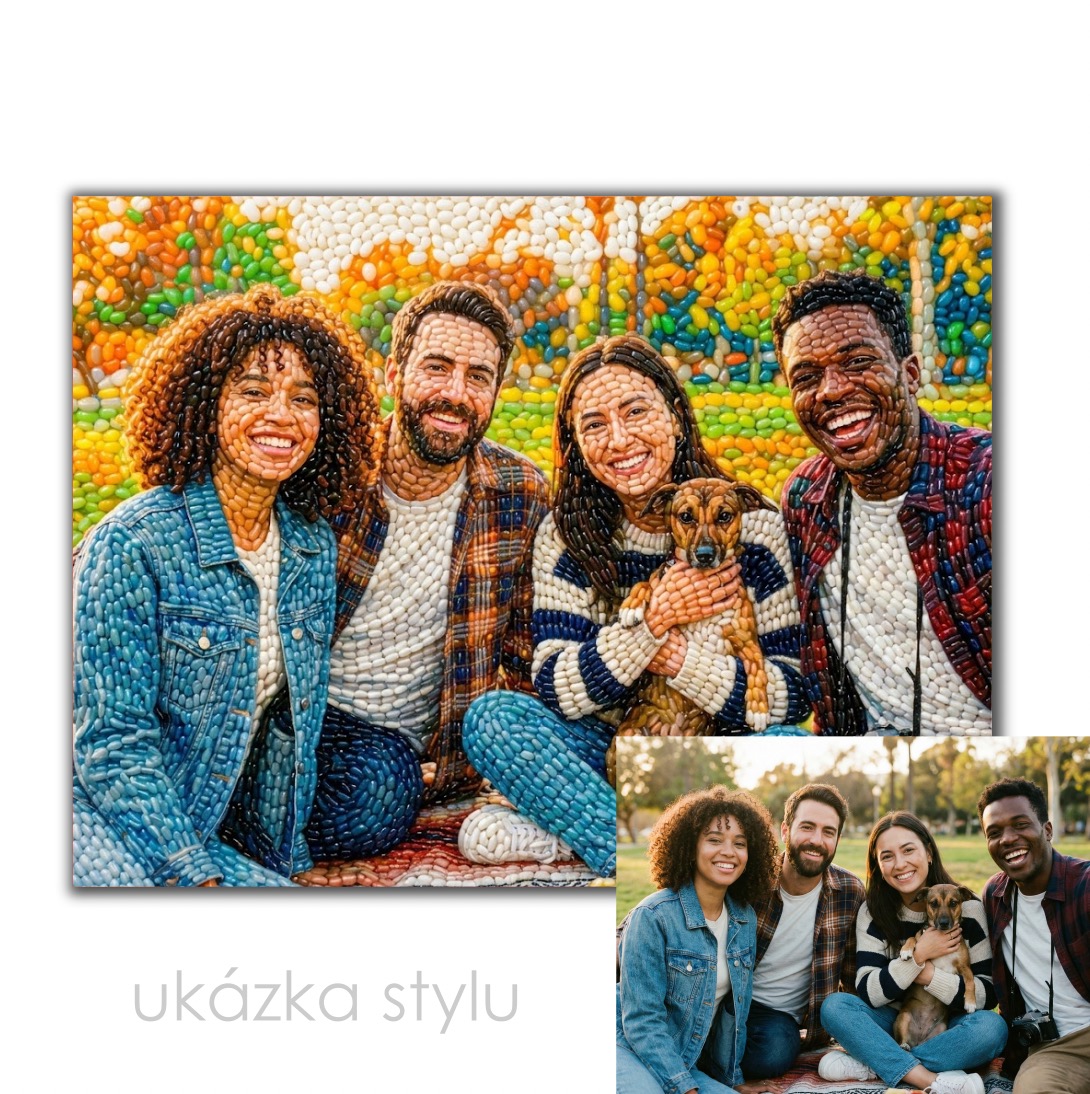 Bonbónový obraz podle vaší fotky