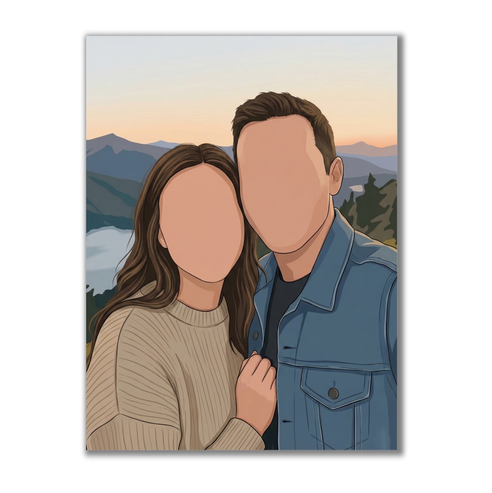 Ilustrace podle vaší fotky pro vlastní tisk