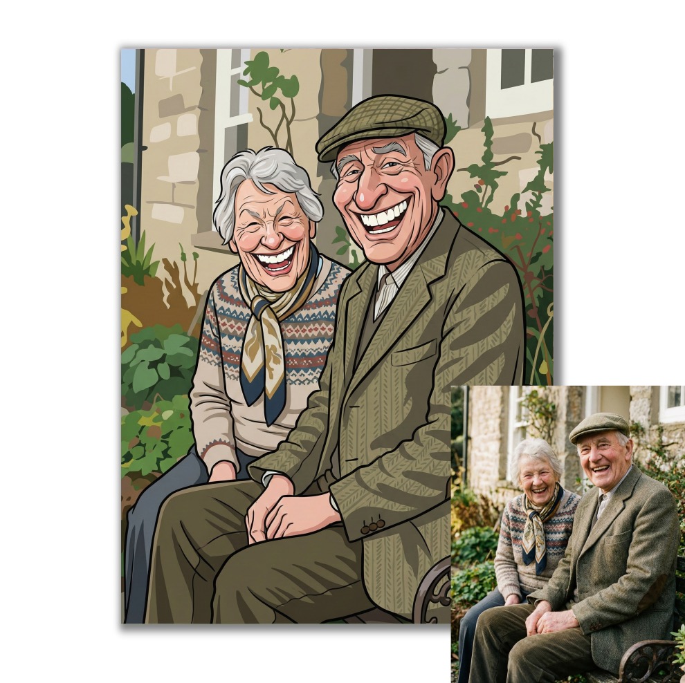 Karikatura podle vaší fotky pro vlastní tisk