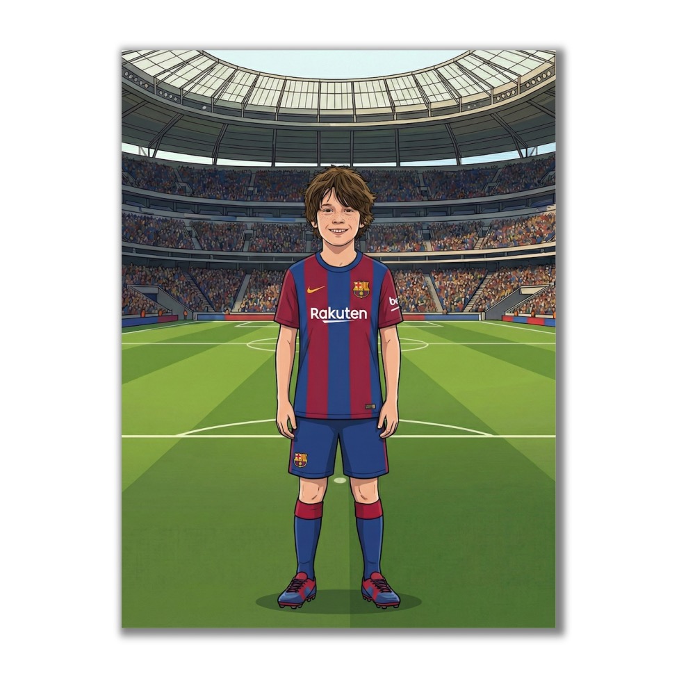 Obraz podle vaší fotky - Fotbalista slavného klubu