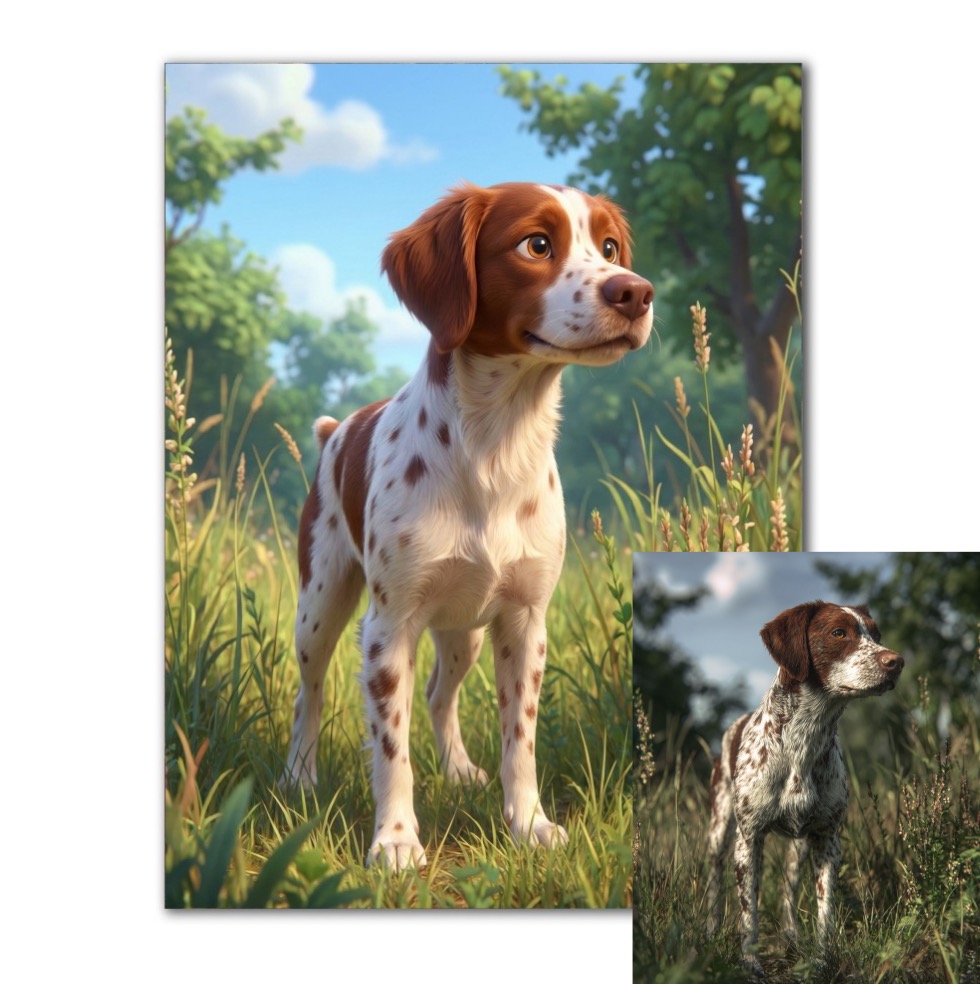 Ilustrace podle vaší fotky pro vlastní tisk