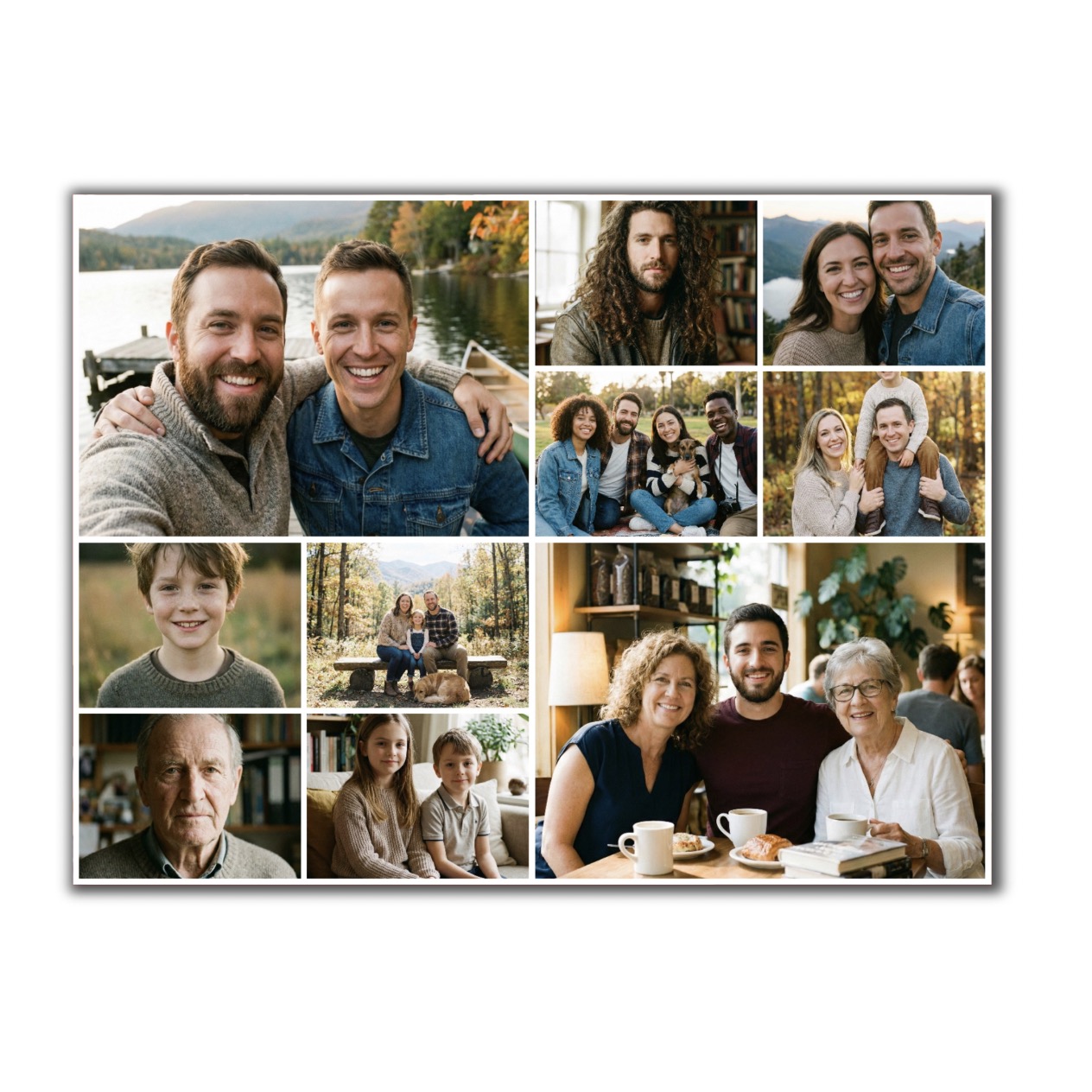 Obraz na plátně - Fotokoláž z až 10 fotek