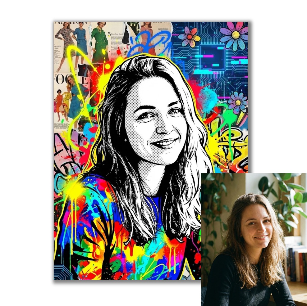 Obraz podle vaší fotky v Pop Art stylu