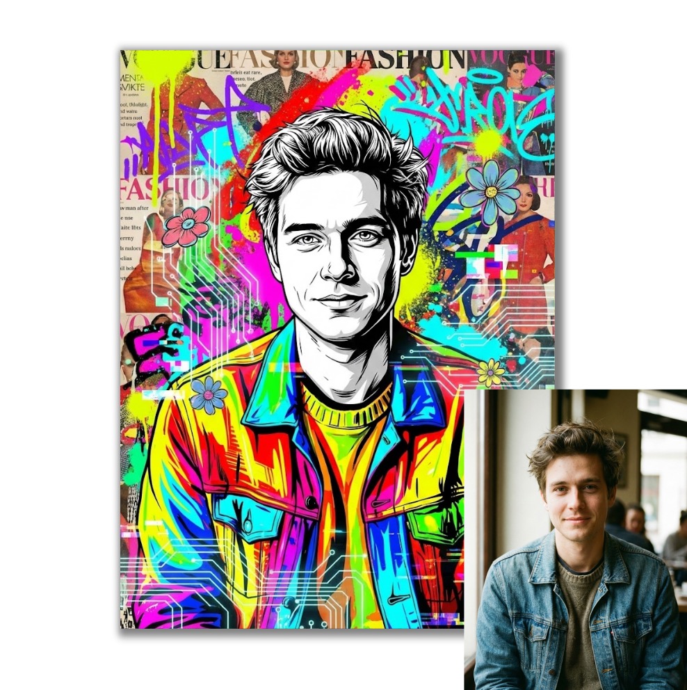 Grafika podle vaší fotky pro vlastní tisk