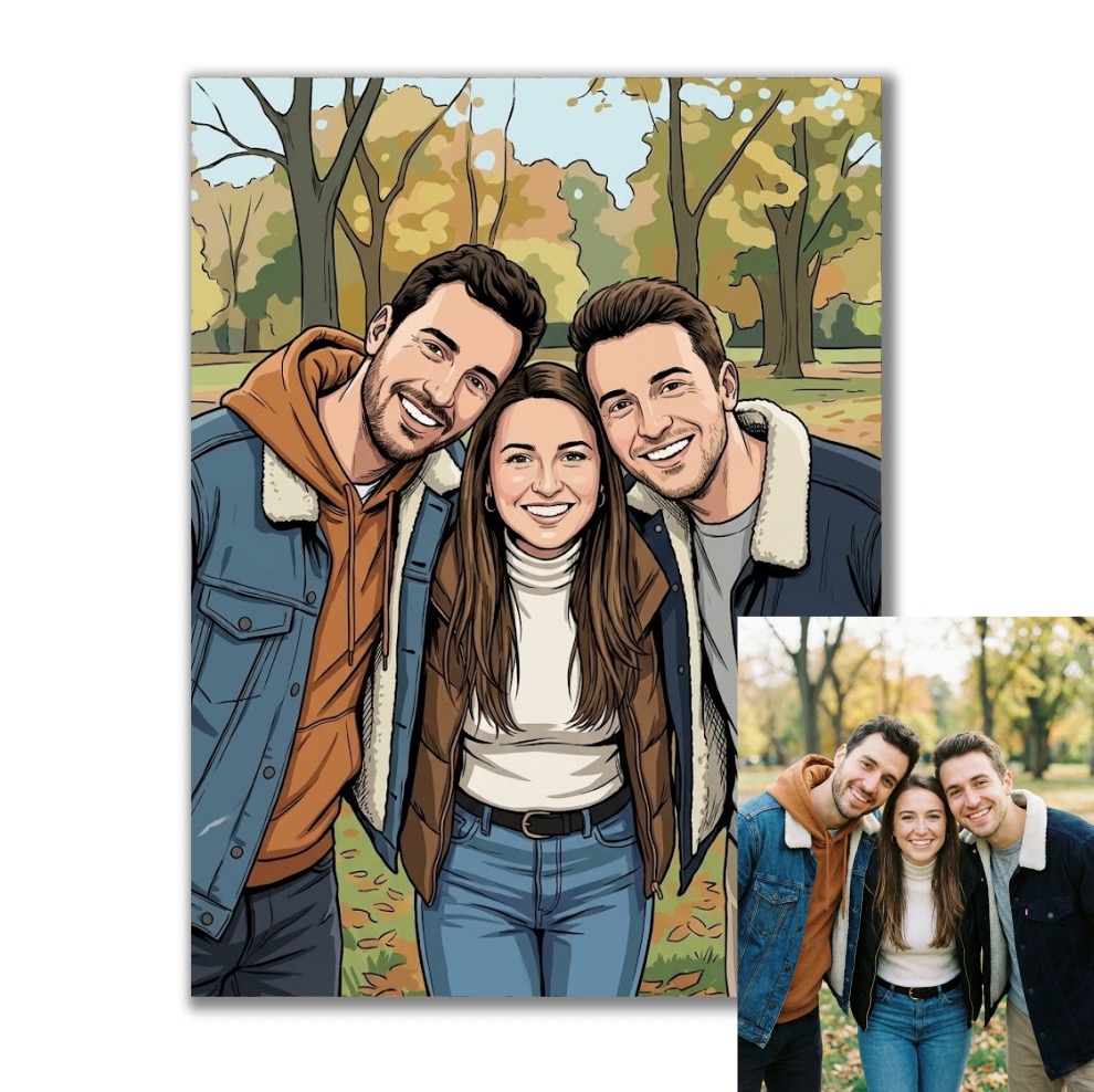 Ilustrace podle vaší fotky pro vlastní tisk