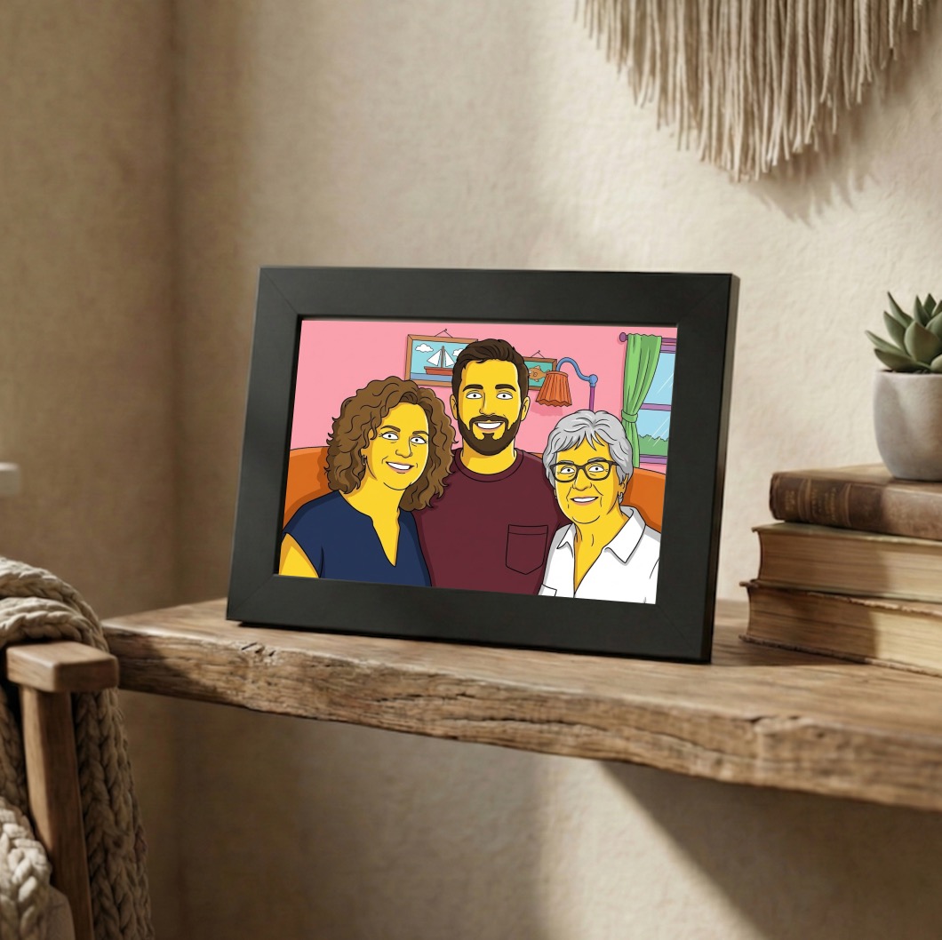 Fotorámeček s ilustrací podle vaší fotky