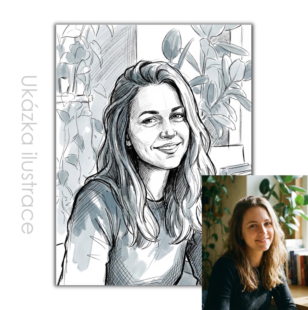 Ilustrace podle vaší fotky pro vlastní tisk
