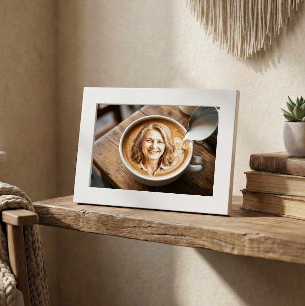 Fotorámeček s fotomontáží podle vaší fotky