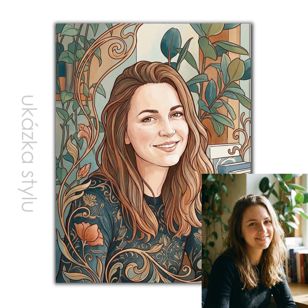 Ilustrace podle vaší fotky pro vlastní tisk