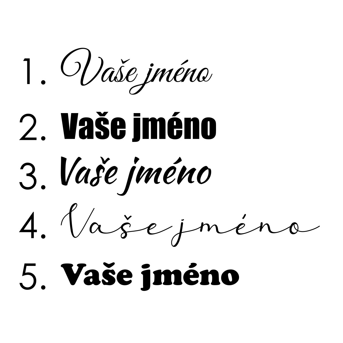 Náramek se jménem z nerezové oceli