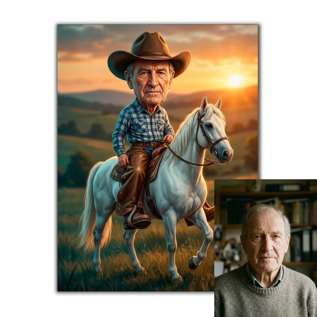 Obraz podle vaší fotky - Kovboj