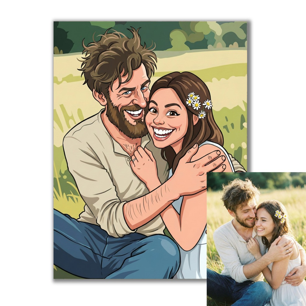 Karikatura podle vaší fotky pro vlastní tisk