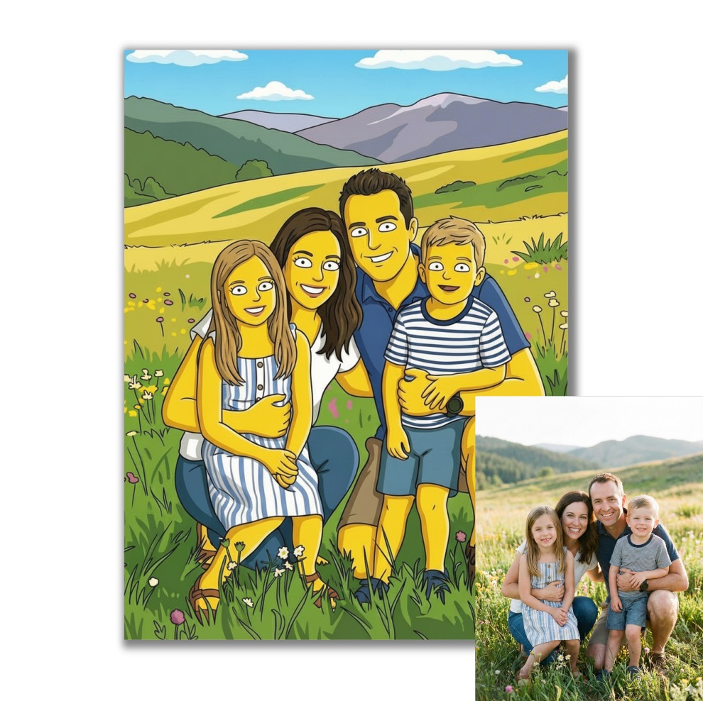 Ilustrace podle vaší fotky pro vlastní tisk