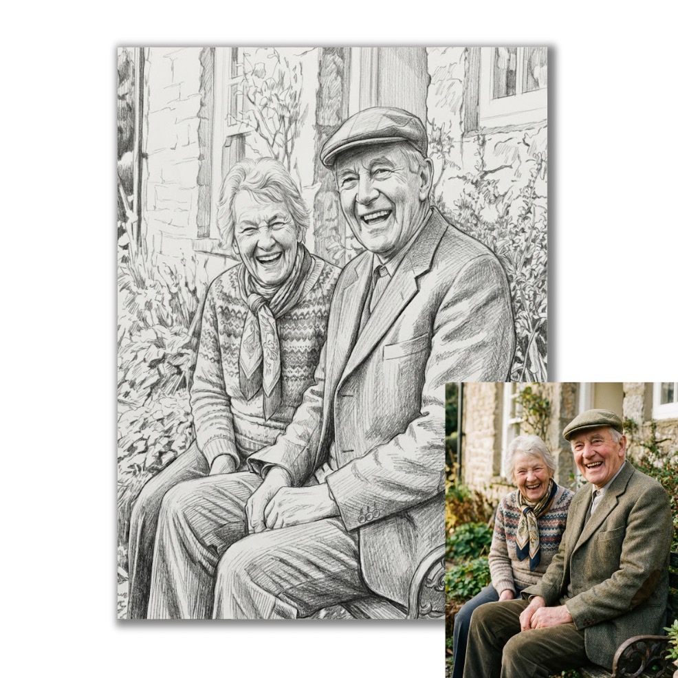 Kresba podle vaší fotky pro vlastní tisk