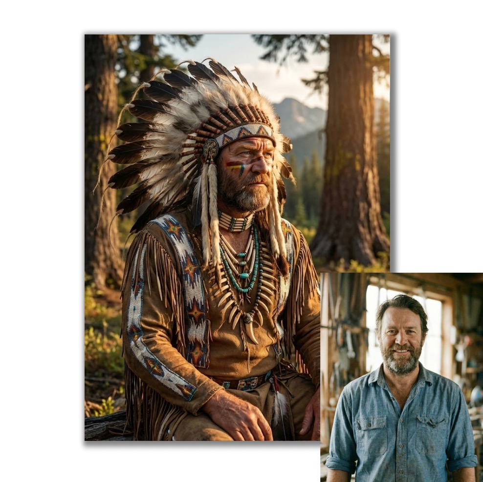 Obraz podle vaší fotky - Náčelník