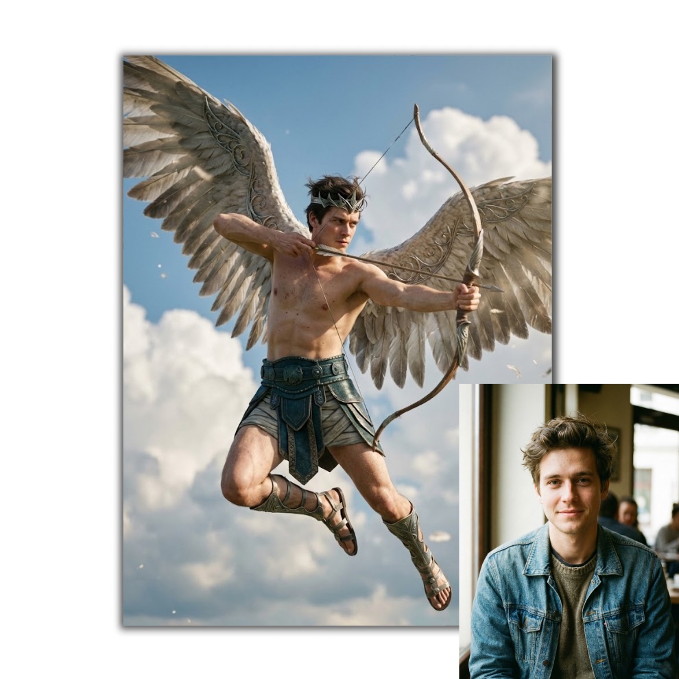 Obraz podle vaší fotky - Anděl strážný