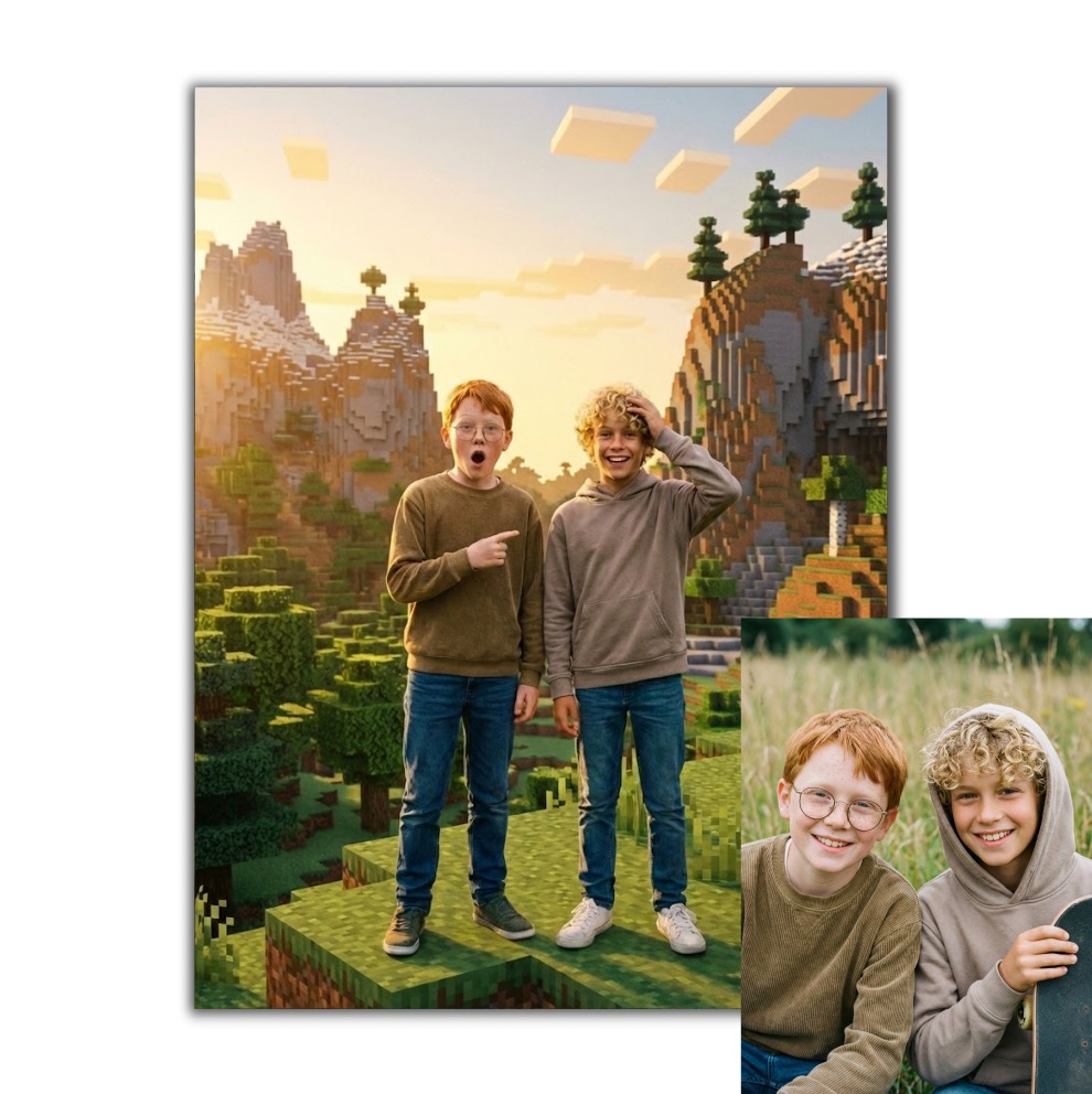 Fotomontáž podle vaší fotky pro vlastní tisk