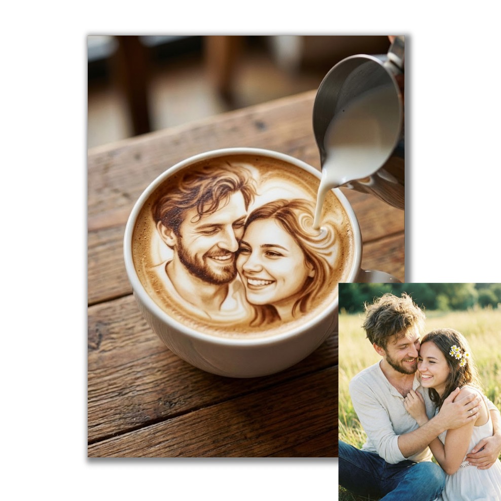 Fotorámeček s fotomontáží podle vaší fotky