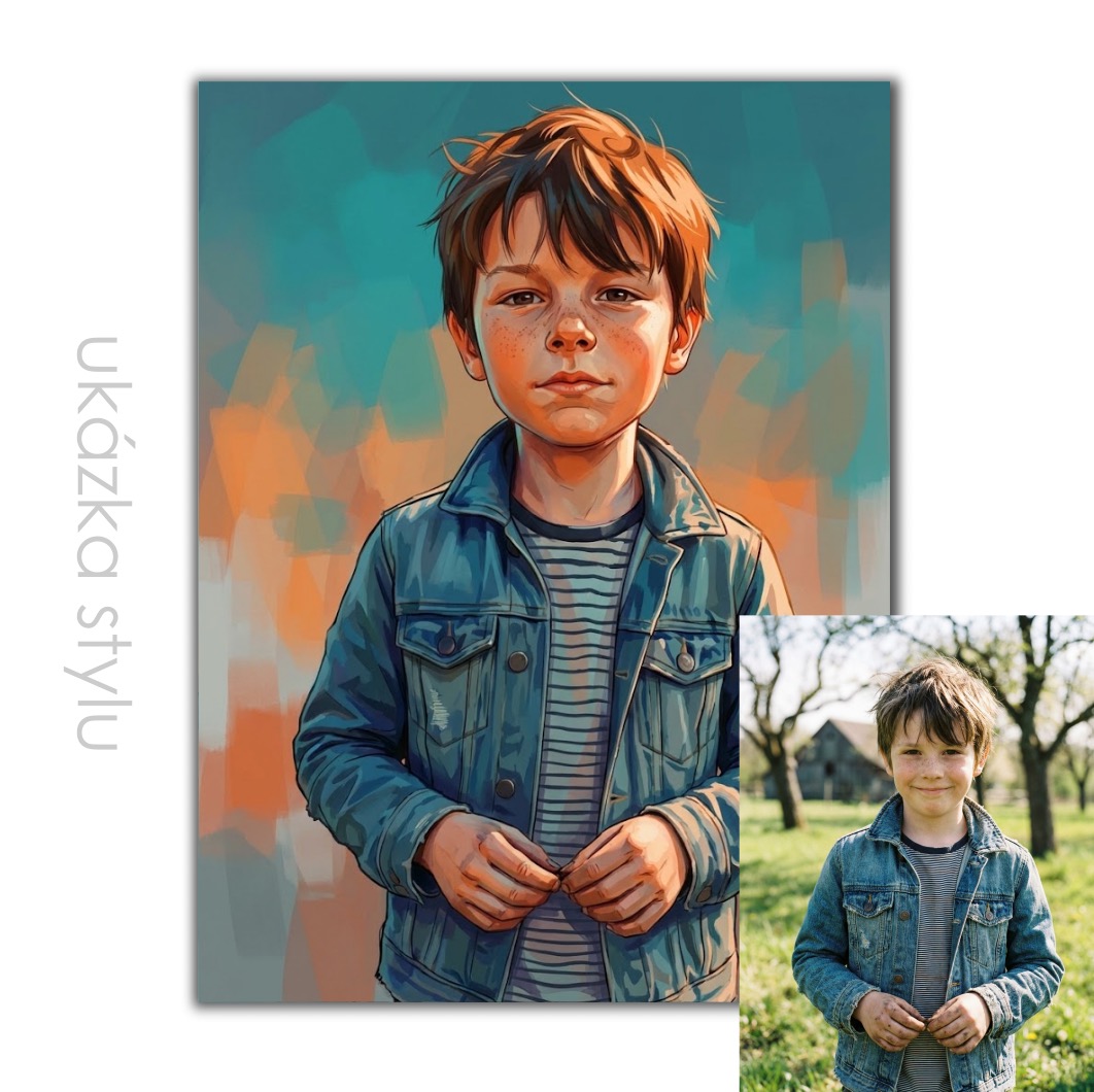 Fotorámeček s ilustrací podle vaší fotky