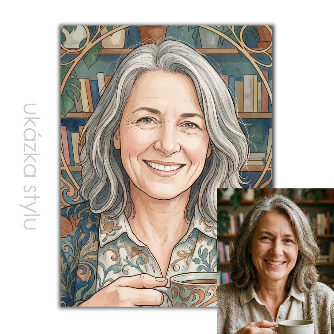 Ilustrace podle vaší fotky pro vlastní tisk