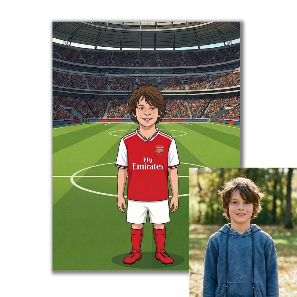 Obraz podle vaší fotky - Fotbalista slavného klubu