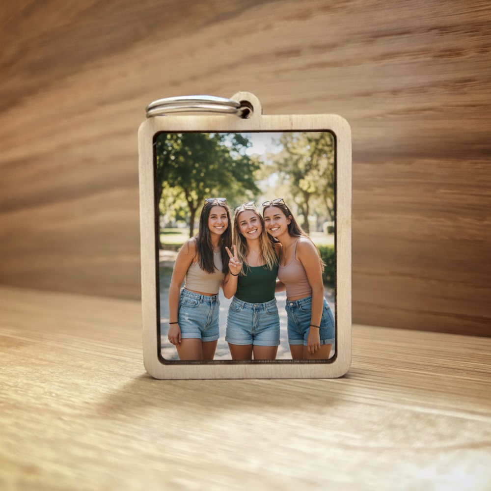 Dřevěný přívěsek s vlastní fotkou