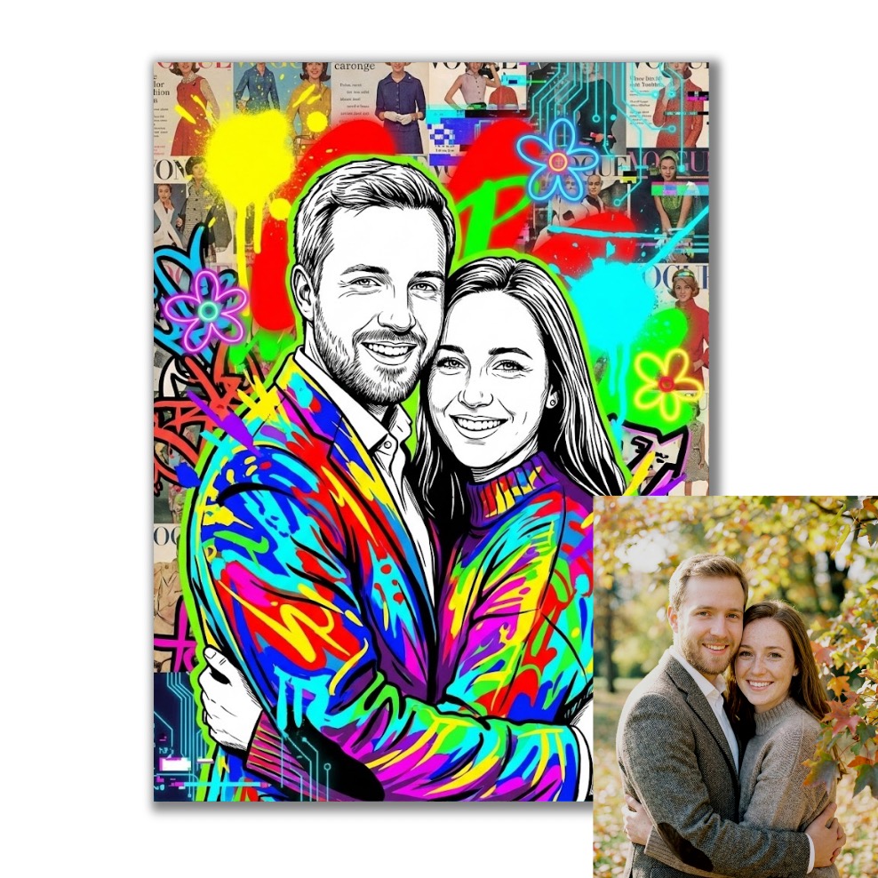 Obraz podle vaší fotky v Pop Art stylu