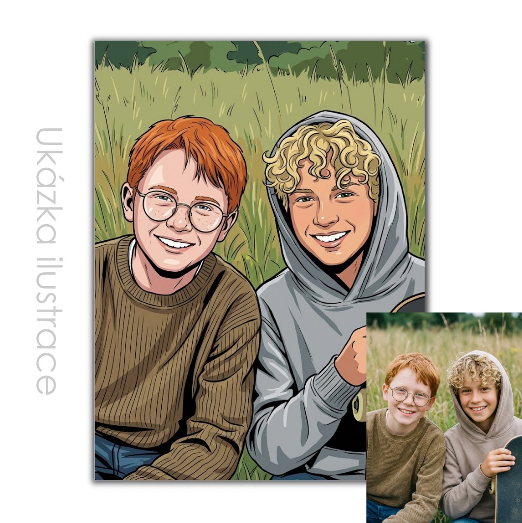 Kreslený obraz podle vaší fotky