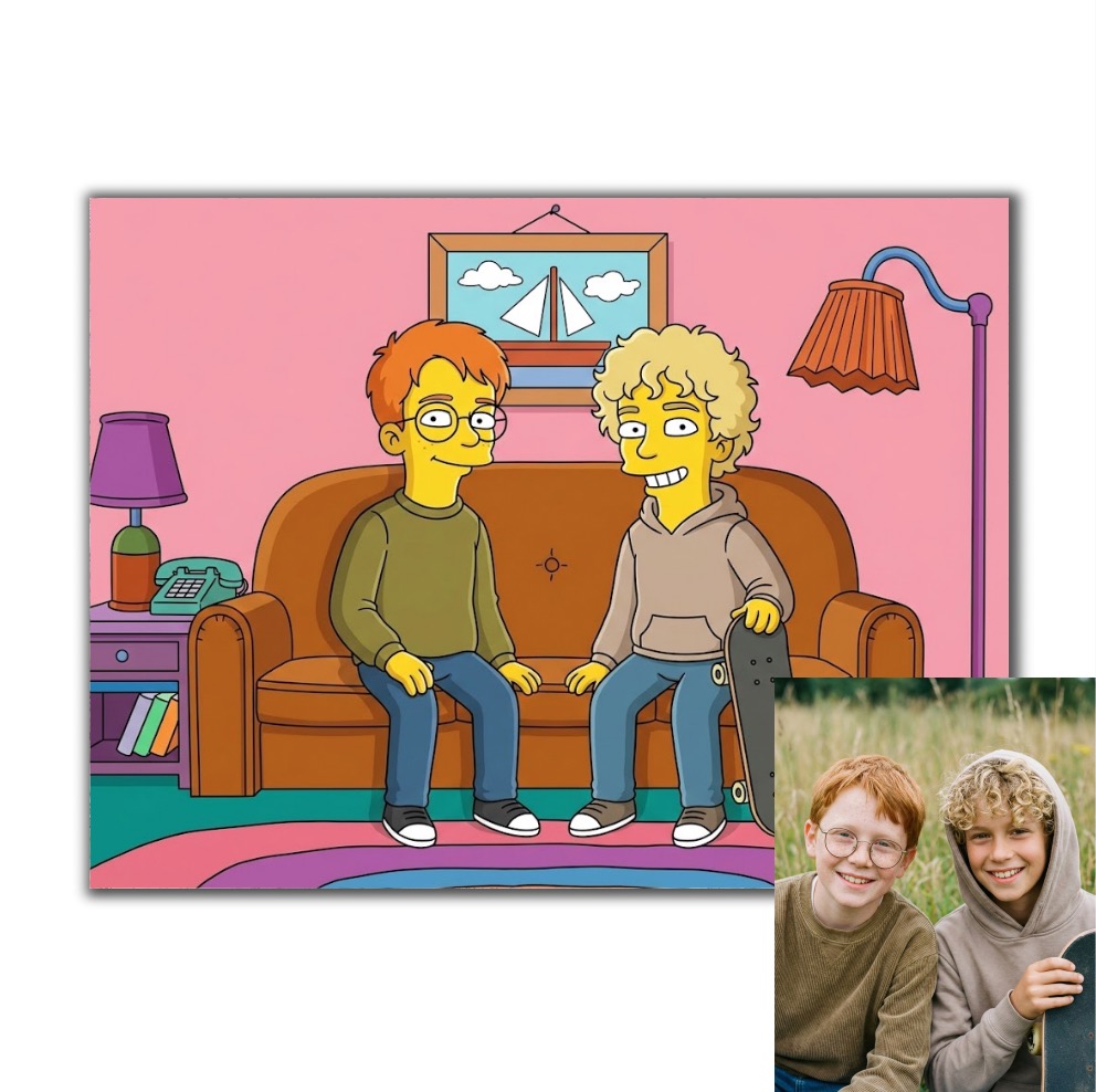 Fotorámeček s ilustrací podle vaší fotky