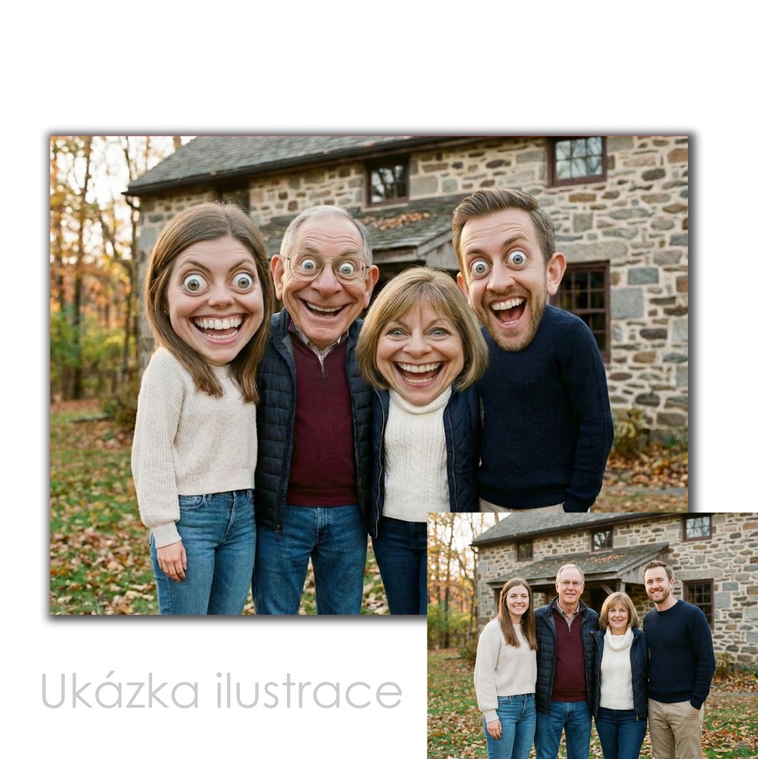 Foto-karikatura podle vaší fotky pro vlastní tisk