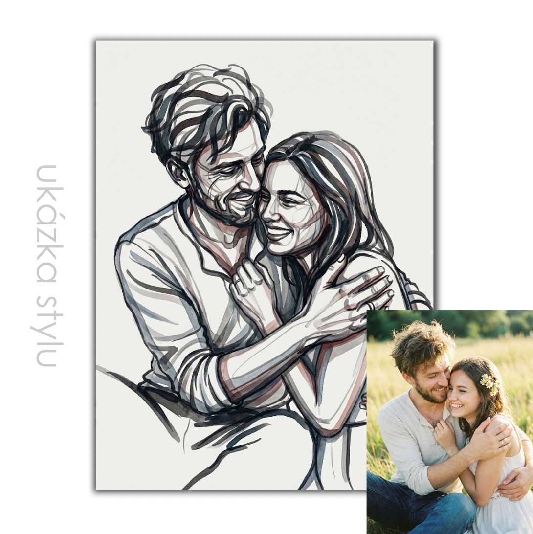 Ilustrace podle vaší fotky pro vlastní tisk