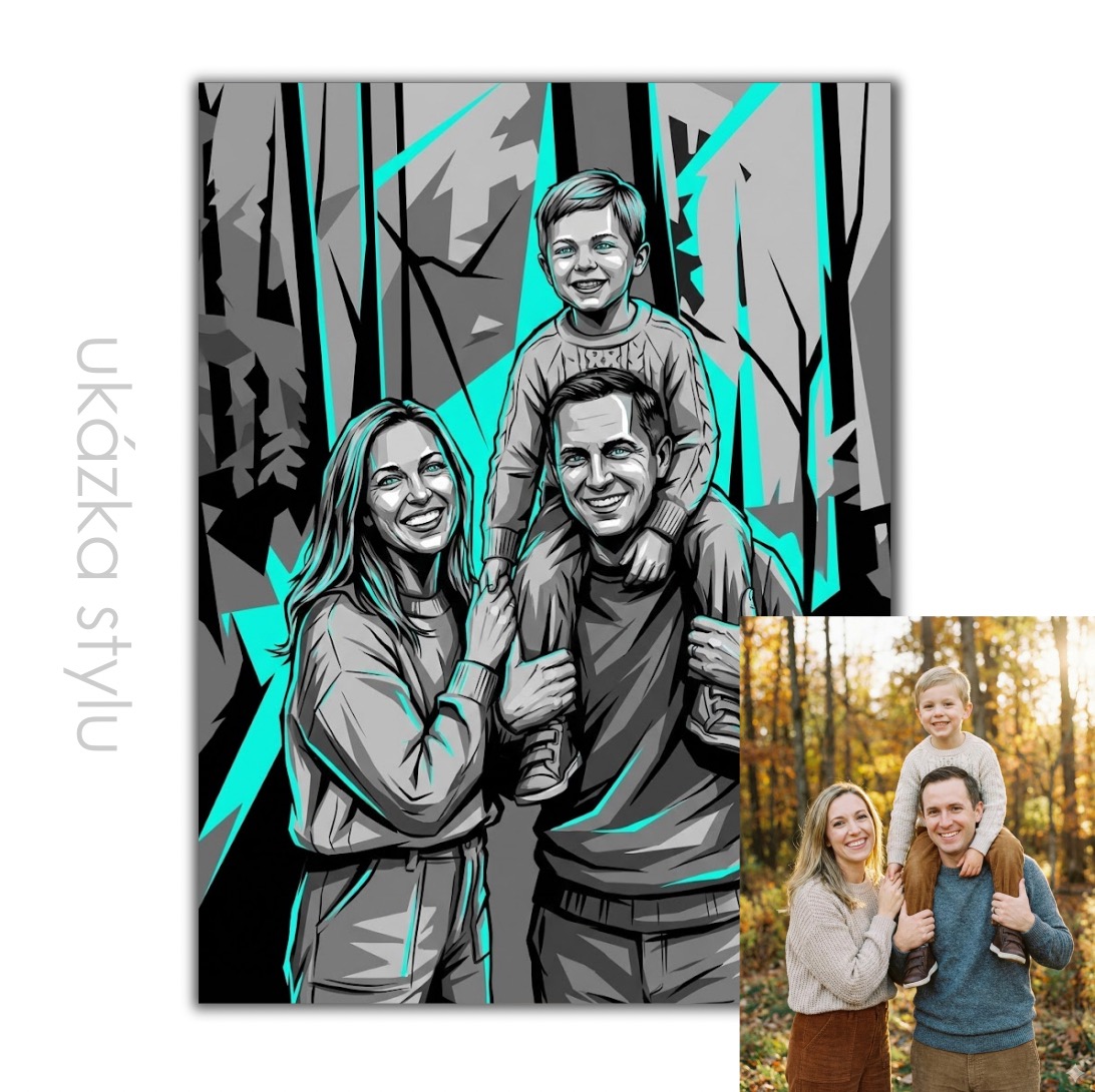 Grafika podle vaší fotky pro vlastní tisk