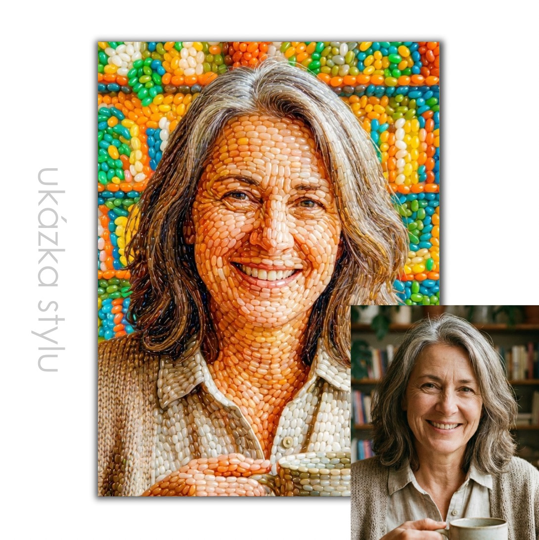 Bonbónový obraz podle vaší fotky