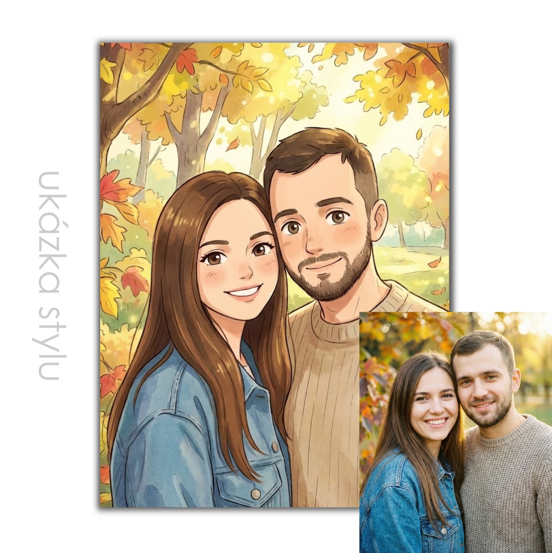 Ilustrace podle vaší fotky pro vlastní tisk