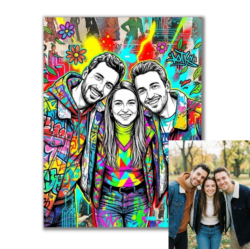 Obraz podle vaší fotky v Pop Art stylu