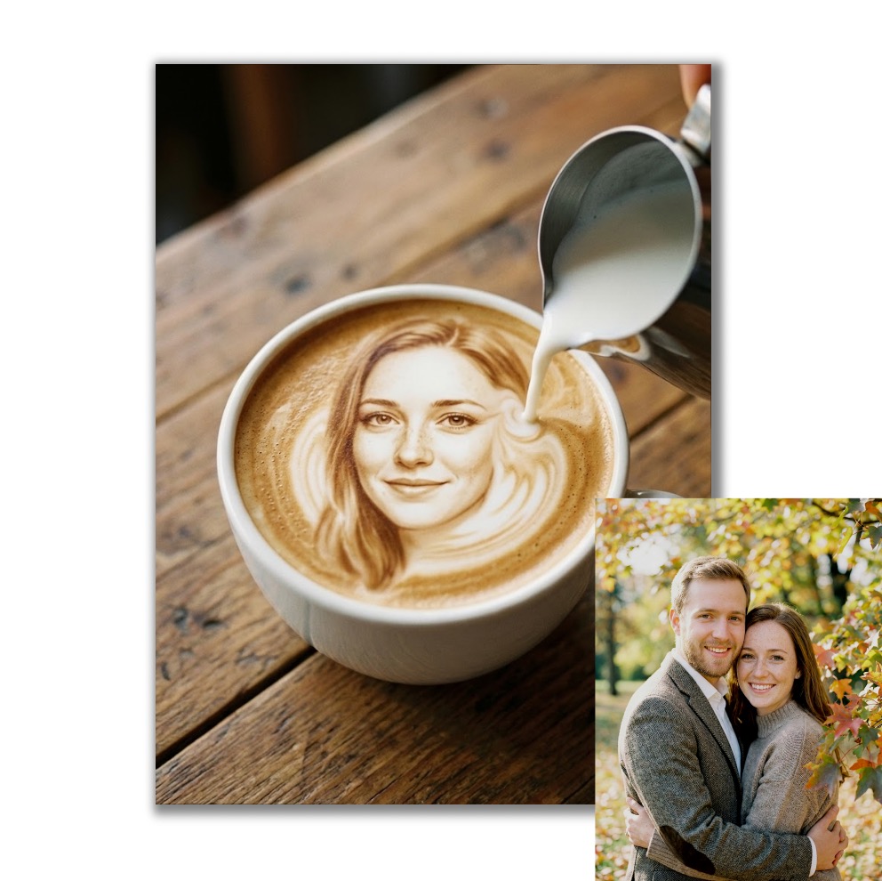 Fotorámeček s fotomontáží podle vaší fotky